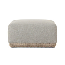 Four Hands Evander Outdoor 3 Pc Sectional w/ Ottoman - Ramiro Ecru