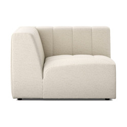 Four Hands Langham Channeled 6 PC Sectional w/ RAF Chaise - Crypton Nomad Snow