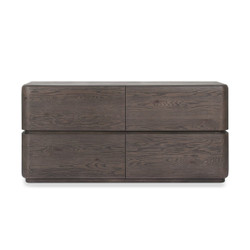 Four Hands Trey 7 Drawer Dresser - Black Wash Poplar NEW