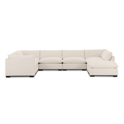 Four Hands Westwood 5PC RAF Sectional w/Ottoman - Crypton Nomad Snow