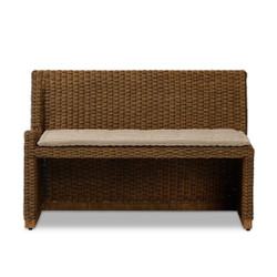 Amber Lewis x Four Hands Senna LAF Woven Dining Bench 72" - Rodin Sand