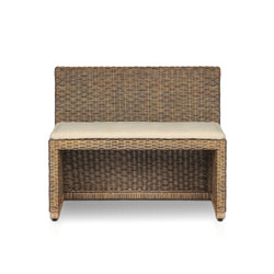 Amber Lewis x Four Hands Senna Woven Dining Chair and a Half - Broadway Dune