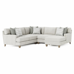 Bernhardt Mila 4-Piece Right Facing Fabric Sectional