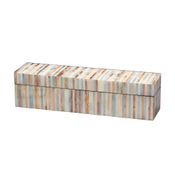 Jamie Young Roosevelt Blue Mother of Pearl Decorative Box - Large