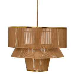 Jamie Young Dimension 1-Light Iron and Cotton Chandelier