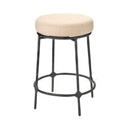 Jamie Young Asteria Iron Counter Stool - Black