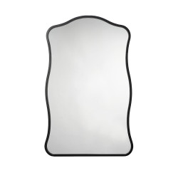 Jamie Young Aurora Wavy Iron Wall Mirror - Black