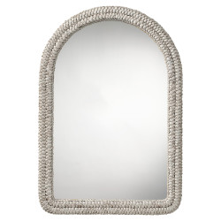 Jamie Young Grain Woven Corngrass Arch Wall Mirror