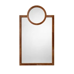 Jamie Young Keystone Hide Wall Mirror - Saddle