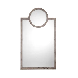 Jamie Young Keystone Vellumn Wall Mirror - Grey