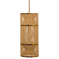 Jamie Young Congruent 1-Light Iron and Cotton Pendant