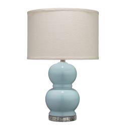 Jamie Young Bubble Ceramic Table Lamp - Blue