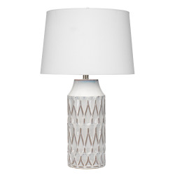 Jamie Young Dalia Ceramic Table Lamp - White