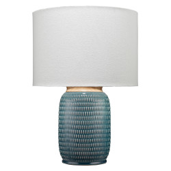Jamie Young Graham Ceramic Table Lamp - Blue
