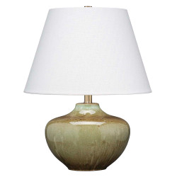 Jamie Young Monroe Ceramic Table Lamp - Olive Green