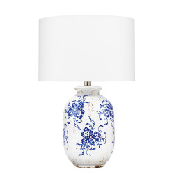 Jamie Young Ruth Ceramic Table Lamp - Blue