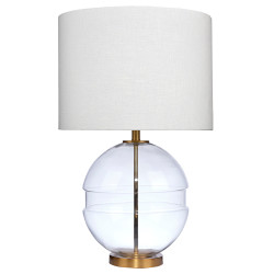 Jamie Young Satellite Glass Table Lamp - Antique Brass