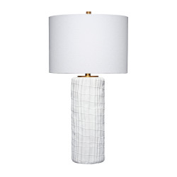 Jamie Young Trunk Polyresin Table Lamp with Linen Shade