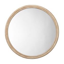 Jamie Young Riley Wood Round Wall Mirror - Large