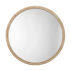 Jamie Young Riley Wood Round Wall Mirror - Extra Large