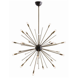 Imogene Large Chandelier - Vintage Brass