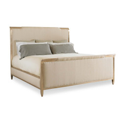 Nite In Shining Armor - Gold Frame Upholstered Bed - Cal King