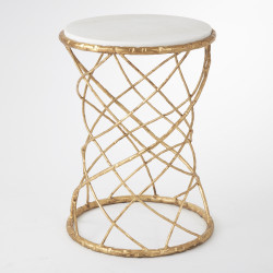 Tango Accent Table - Gold Leaf