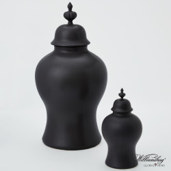 Beaufort Ginger Jar - Matte Black - Lg