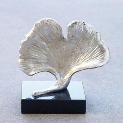 Ginkgo Leaf Objet - Silver