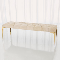 Stiletto Bench - White Hair - on - Hide