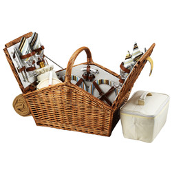 Huntsman Picnic Basket for Four with Blanket - Santa Cruz image 1