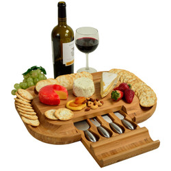 Deluxe Malvern Cheese Board Set - Bamboo image 1