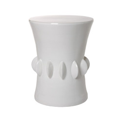 Jewel Stool - White