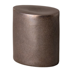 Large Oval Stool/Table - Gunmetal