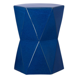 Large Matrix Hexagon Stool/Table - Blue