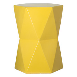 Large Matrix Hexagon Stool/Table - Yellow