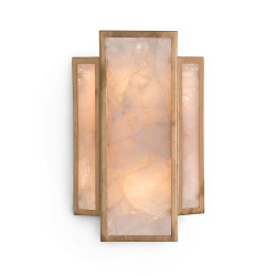 John Richard Calcite Panel Two-Light Wall Sconce