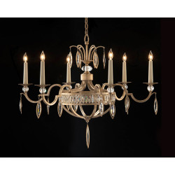 John Richard Marquise Crystal Six-Light Chandelier