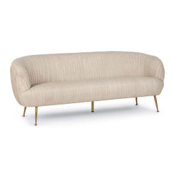 Regina Andrew Beretta Leather Sofa - Cappuccino