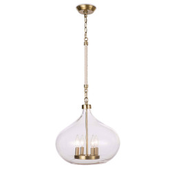 Regina Andrew Dover Pendant - Natural Brass