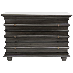 Noir Ascona Small Chest - Pale