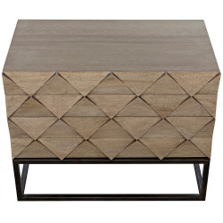 Noir Draco Sideboard With Steel Stand - Washed Walnut