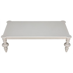 Noir Graff Coffee Table - Solid White