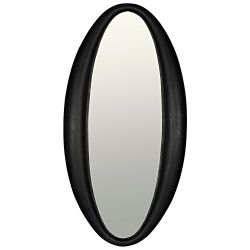 Noir Woolsey Mirror - Charcoal Black