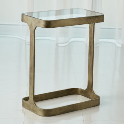 Studio A Saddle Table - Antique Gold