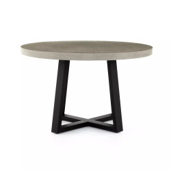 Four Hands Cyrus Outdoor Round Dining Table - 48" - Grey