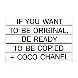 E Lawrence Quotation Series: Coco Chanel "If You Want To Be..." 5 Volume Stack