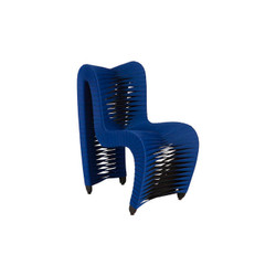 Phillips Collection Seat Belt Dining Chair, Blue/Black