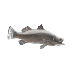 Phillips Collection Barramundi Fish, Silver Leaf