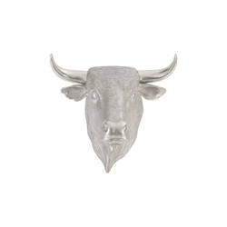 Phillips Collection Spanish Fighting Bull Wall Art, Resin, Silver Leaf